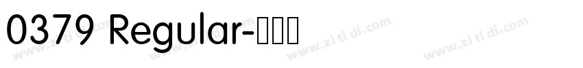 0379 Regular字体转换